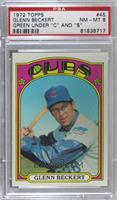 Glenn Beckert (Yellow under C and S in Cubs) [PSA 8 NM‑MT]