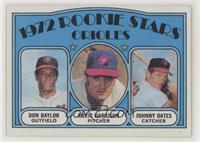 1972 Rookie Stars - Don Baylor, Roric Harrison, Johnny Oates