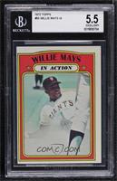 In Action - Willie Mays [BGS 5.5 EXCELLENT+]