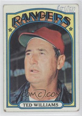 1972 Topps - [Base] #510 - Ted Williams [Poor to Fair]