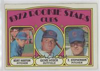 1972 Rookie Stars - Burt Hooton, Gene Hiser, Earl Stephenson