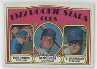 1972 Rookie Stars - Burt Hooton, Gene Hiser, Earl Stephenson