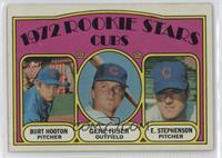 1972 Rookie Stars - Burt Hooton, Gene Hiser, Earl Stephenson