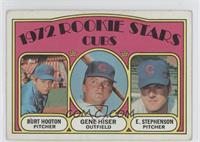 1972 Rookie Stars - Burt Hooton, Gene Hiser, Earl Stephenson [Good to …