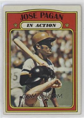 1972 Topps - [Base] #702 - High # - Jose Pagan (In Action) [Poor to Fair]