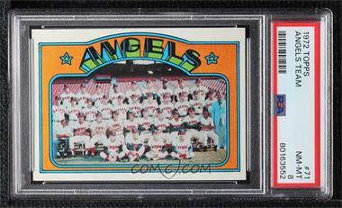 1972 Topps - [Base] #71 - Los Angeles Angels Team [PSA 8 NM‑MT]