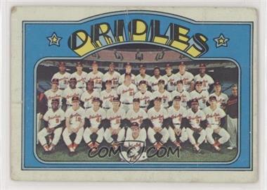 1972 Topps - [Base] #731 - High # - Baltimore Orioles Team [Poor to Fair]
