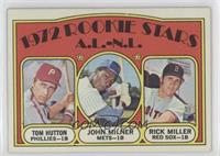 High # - Tom Hutton, John Milner, Rick Miller (Rookie Stars A.L.-N.L)