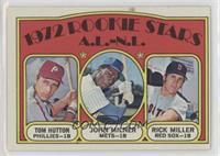 High # - Tom Hutton, John Milner, Rick Miller (Rookie Stars A.L.-N.L)