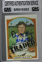 High # - Denny McLain (Traded) [CAS Certified Sealed]