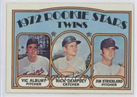 High # - Vic Albury, Rick Dempsey, Jim Strickland (Rookie Stars Twins)