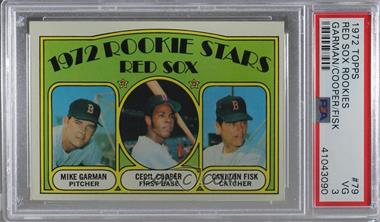 1972 Topps - [Base] #79 - 1972 Rookie Stars - Mike Garman, Cecil Cooper, Carlton Fisk [PSA 3 VG]