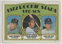 1972 Rookie Stars - Mike Garman, Cecil Cooper, Carlton Fisk [Poor to …