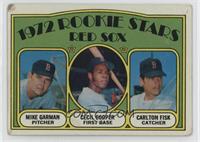 1972 Rookie Stars - Mike Garman, Cecil Cooper, Carlton Fisk [Good to …