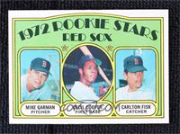 1972 Rookie Stars - Mike Garman, Cecil Cooper, Carlton Fisk [Good to …