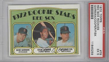 1972 Topps - [Base] #79 - 1972 Rookie Stars - Mike Garman, Cecil Cooper, Carlton Fisk [PSA 5 EX]