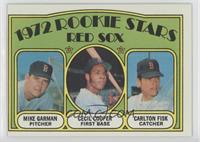 1972 Rookie Stars - Mike Garman, Cecil Cooper, Carlton Fisk