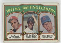 League Leaders - Joe Torre, Ralph Garr, Glenn Beckert [Poor to Fair]