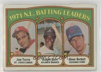 League Leaders - Joe Torre, Ralph Garr, Glenn Beckert [COMC RCR Poor]