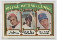 League Leaders - Joe Torre, Ralph Garr, Glenn Beckert