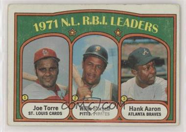 1972 Topps - [Base] #87 - League Leaders - Joe Torre, Willie Stargell, Hank Aaron [Good to VG‑EX]