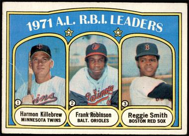 1972 Topps - [Base] #88 - League Leaders - Harmon Killebrew, Frank Robinson, Reggie Smith [GD+]