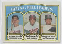 League Leaders - Harmon Killebrew, Frank Robinson, Reggie Smith