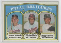 League Leaders - Harmon Killebrew, Frank Robinson, Reggie Smith