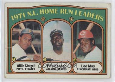 1972 Topps - [Base] #89 - League Leaders - Willie Stargell, Hank Aaron, Lee May [Poor to Fair]