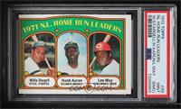 League Leaders - Willie Stargell, Hank Aaron, Lee May [PSA 9 MINT&nbs…