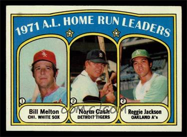 1972 Topps - [Base] #90 - League Leaders - Bill Melton, Norm Cash, Reggie Jackson [NM]