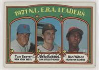 League Leaders - Tom Seaver, Don Wilson, Dave Roberts [Poor to Fair]