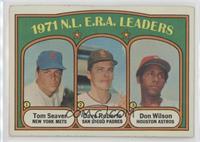 League Leaders - Tom Seaver, Don Wilson, Dave Roberts [Poor to Fair]