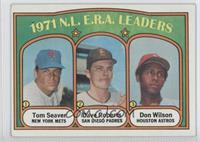 League Leaders - Tom Seaver, Don Wilson, Dave Roberts