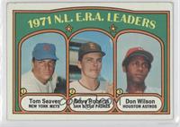 League Leaders - Tom Seaver, Don Wilson, Dave Roberts