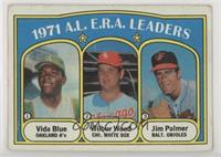 League Leaders - Vida Blue, Wilbur Wood, Jim Palmer [Poor to Fair]