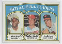 League Leaders - Vida Blue, Wilbur Wood, Jim Palmer