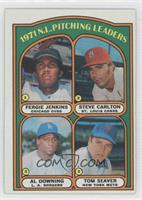 League Leaders - Fergie Jenkins, Steve Carlton, Al Downing, Tom Seaver