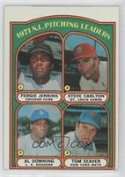 League Leaders - Fergie Jenkins, Steve Carlton, Al Downing, Tom Seaver