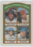 League Leaders - Fergie Jenkins, Steve Carlton, Al Downing, Tom Seaver