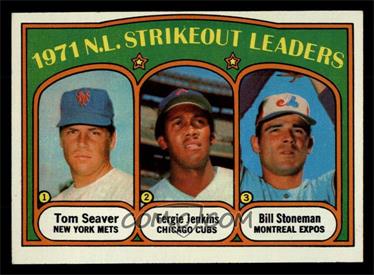 1972 Topps - [Base] #95 - League Leaders - Tom Seaver, Fergie Jenkins, Bill Stoneman [NM]