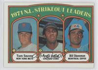 League Leaders - Tom Seaver, Fergie Jenkins, Bill Stoneman [Noted]