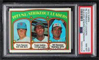 League Leaders - Tom Seaver, Fergie Jenkins, Bill Stoneman [PSA 8 NM&…