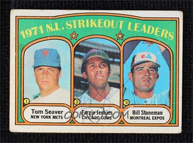 1972 Topps - [Base] #95 - League Leaders - Tom Seaver, Fergie Jenkins, Bill Stoneman [JSA Certified COA Sticker]
