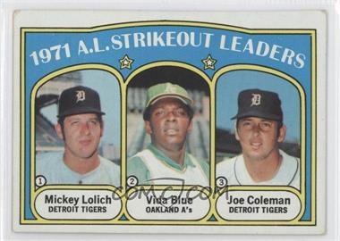 1972 Topps - [Base] #96 - League Leaders - Mickey Lolich, Vida Blue, Joe Coleman [Noted]