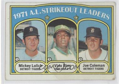1972 Topps - [Base] #96 - League Leaders - Mickey Lolich, Vida Blue, Joe Coleman [Noted]