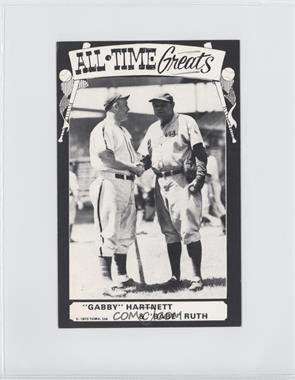 1973-79 TCMA All-Time Greats - [Base] - Blank Back #GHBR - Gabby Hartnett, Babe Ruth [Good to VG‑EX]