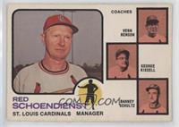 Red Schoendienst, Vern Benson, George Kissell, Barney Schultz