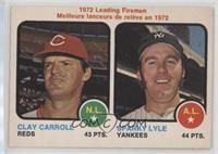 1972 Leading Firemen (Clay Carroll, Sparky Lyle)