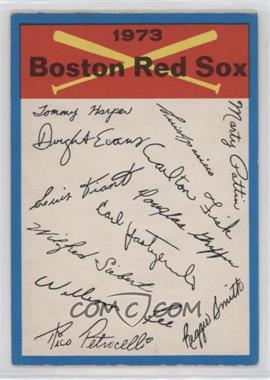 1973 O-Pee-Chee - Team Checklists #_BORS - Boston Red Sox